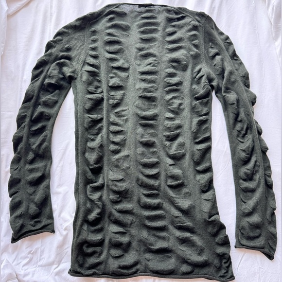 Prada Wool and Silk Blend Lightweight Avant-garde Sweater - US 4 or EU 40 - Picture 15 of 15